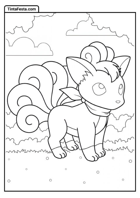 Eevee Pokémon para Colorir