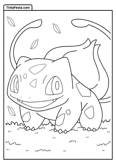 Bulbasaur Pokémon para Colorir