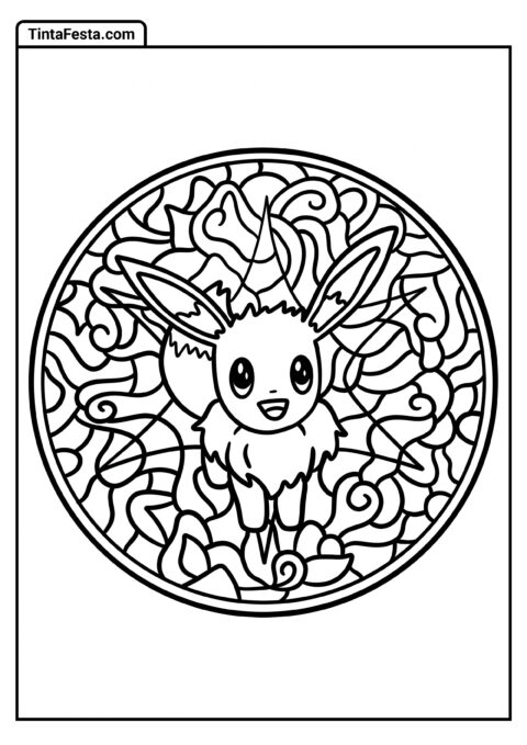 Mandala Simples do Eevee