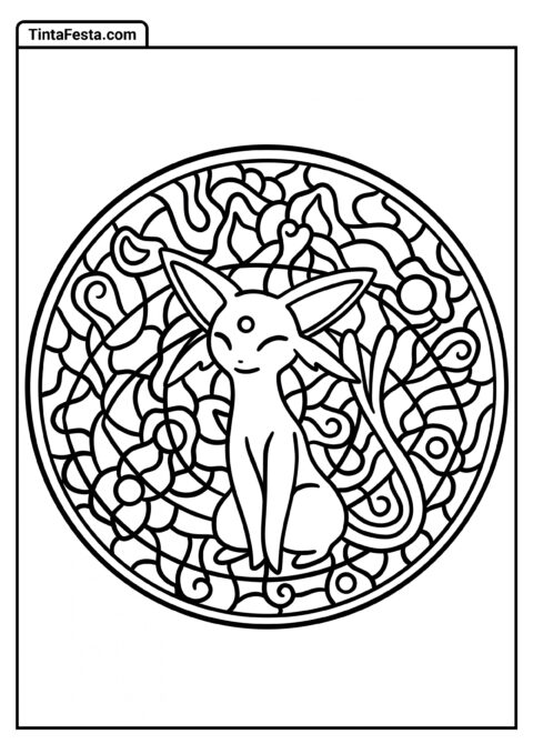 Mandala do Espeon Pokémon